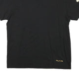 TRUE RELIGION Mens Black T-Shirt XL Short Sleeve Crew Neck Gold Logo