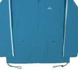 ADIDAS Mens Blue & Light Blue Lightweight Zip Jacket M Polyester Blend