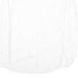 EMPORIO ARMANI Mens White Cotton Blend Shirt XL Smart Classic Button Up Formal