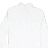 EMPORIO ARMANI Mens White Cotton Blend Shirt XL Smart Classic Button Up Formal