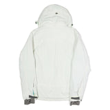 MAMMUT Womens White & Green Softshell Jacket M Polyester Blend Zip Outdoor
