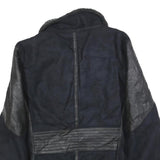 SNAP Mens Black & Black Faux Shearling Jacket XL Polyester Blend Zip Warm