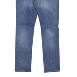 LEVI'S Mens Blue Slim Jeans Denim Medium W36 L34 Stylish Zip Closure