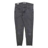 LEVI'S 710 Womens Jeans Black Slim Skinny Denim Raw W30 L25 Stretch Cotton Blend