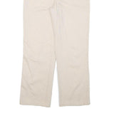 JESSICA SPORT Womens Cotton Blend Cream Regular Fit Straight Leg Trousers W30