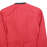 JULES Womens Red & Black Blazer Jacket S Wool Tailored Button Formal