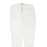 KAREN MILLEN Womens Slim White Denim Jeans W31 L28 Zip Closure Stylish