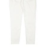 KAREN MILLEN Womens Slim White Denim Jeans W31 L28 Zip Closure Stylish