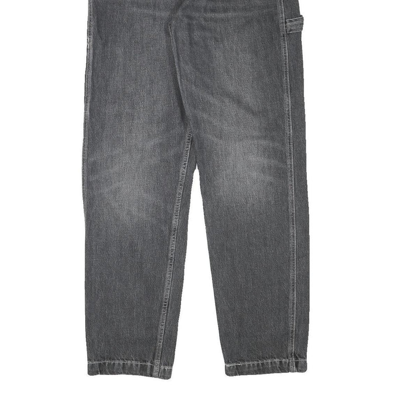 LEVI'S Mens Relaxed Grey Denim Jeans W32 L32 Workwear Style Zip Closure