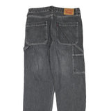 LEVI'S Mens Relaxed Grey Denim Jeans W32 L32 Workwear Style Zip Closure