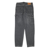 LEVI'S Mens Relaxed Grey Denim Jeans W32 L32 Workwear Style Zip Closure