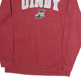COLLOSEUM Mens Red UIndy Crew Neck XL Cotton Sweatshirt Casual Comfortable