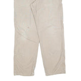 CARHARTT Mens Cotton Blend Beige Loose Straight Trousers W34 L32 Workwear