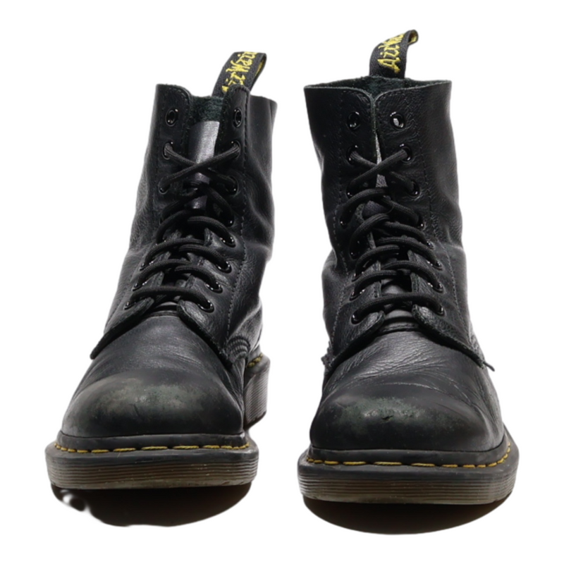 DR MARTENS 1460 Pascal Lace-Up Boots Black Leather Womens UK 5