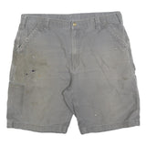 CARHARTT Mens Shorts Grey Casual Cotton Blend XL W38 Workwear Utility