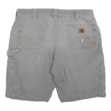 CARHARTT Mens Shorts Grey Casual Cotton Blend XL W38 Workwear Utility