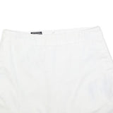 ADIDAS Womens White Cotton Blend Mini Skort S Sports Casual Stretch Fit