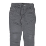 VANS Mens Slim Grey Cotton Blend Jeans W32 L30 Zip Casual Skatewear