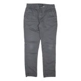 VANS Mens Slim Grey Cotton Blend Jeans W32 L30 Zip Casual Skatewear