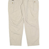 NOMAD Womens Cotton Blend Beige Relaxed Straight Trousers W34 L32 Casual Cargo