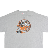 MAJESTIC Mens Grey Barry Bonds Graphic T-Shirt 2XL Short Sleeve Crew Neck Sports