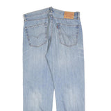 LEVI'S 751 Mens Jeans Light Blue Relaxed Straight Denim W36 L32 Zip Cotton Blend