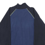 LLABEL Mens Navy Blue & Black Zip Polyester Jacket M Casual Outdoor Wear