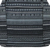 PATAGONIA Womens Grey & Black Patterned Jumper 1/4 Zip Polyester Blend M Outdoor