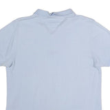 TOMMY HILFIGER Mens Blue Slim Fit Short Sleeve Plain Polo Shirt L