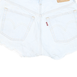 LEVI'S Womens Shorts White Denim S W26 Casual Cut-Off Beach Summer