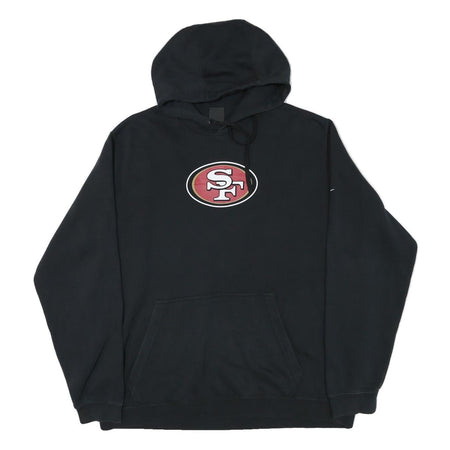 NIKE Mens Black San Francisco 49ers Pullover Hoodie 2XL NFL Sportswear