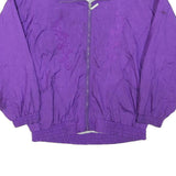 BILLBLASS Womens Purple Zip Jacket S Polyester Blend Embroidered Plain Stylish
