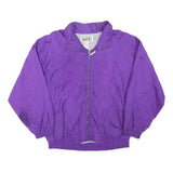 BILLBLASS Womens Purple Zip Jacket S Polyester Blend Embroidered Plain Stylish