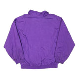 BILLBLASS Womens Purple Zip Jacket S Polyester Blend Embroidered Plain Stylish