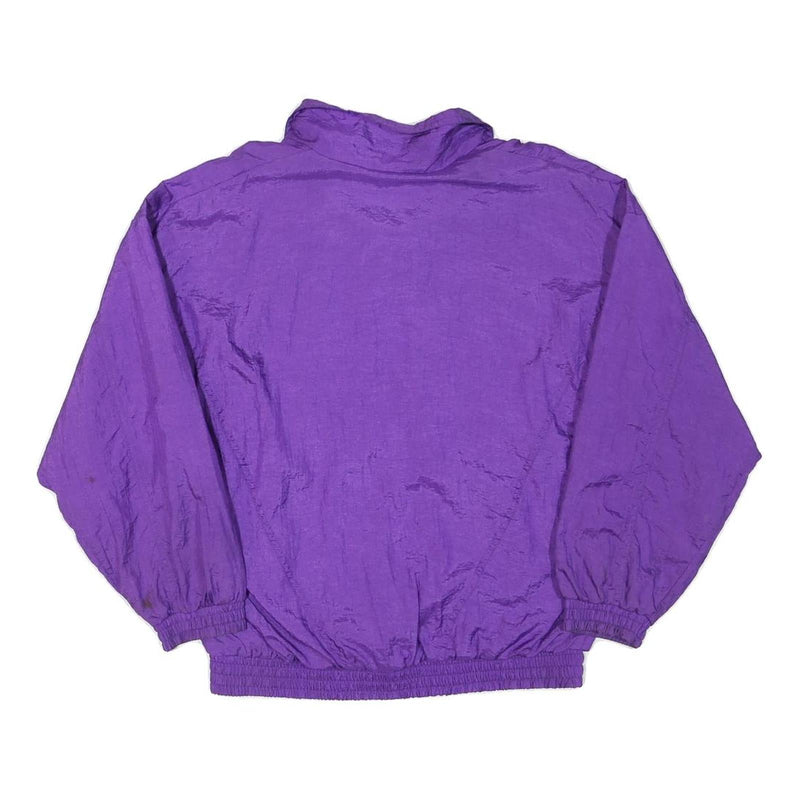 BILLBLASS Womens Purple Zip Jacket S Polyester Blend Embroidered Plain Stylish