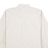 TOMMY HILFIGER Mens Beige Checked Shirt L Cotton Blend Formal Smart Casual