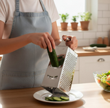 Anygleam Silver Stainless Steel Food Slicer – Multi-Function Kitchen Tool for Fruits, Vegetables & More