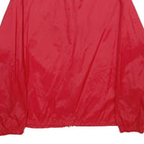 BOY SCOUTS OF AMERICA Mens Red Nylon Bomber Jacket M Plain Zip Lightweight