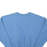 Womens Blue Sweatshirt S Colourblock Cotton Blend Crew Neck Long Sleeve