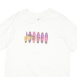 AIR JORDAN Mens White L Graphic T-Shirt Short Sleeve Crew Neck Casual