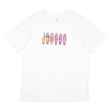 AIR JORDAN Mens White L Graphic T-Shirt Short Sleeve Crew Neck Casual