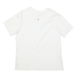 AIR JORDAN Mens White L Graphic T-Shirt Short Sleeve Crew Neck Casual