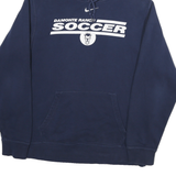NIKE Mens Navy Blue Damonte Ranch Soccer Pullover Hoodie M Cotton Blend