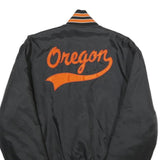 JOSTEN'S Mens Black & Orange Panthers Softball Varsity Jacket M Nylon Button