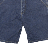 WRANGLER Mens Denim Blue Casual Shorts M W28 Workwear Utility Cotton Blend