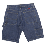 WRANGLER Mens Denim Blue Casual Shorts M W28 Workwear Utility Cotton Blend