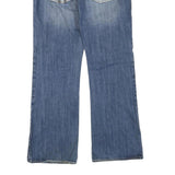 X-RAY JEANS Womens Blue Regular Fit Straight Denim Medium W36 L34 Cotton Blend