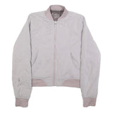 LULULEMON Womens Pink Nylon Bomber Jacket XS Reversible Zip Lightweight