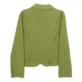 MAX&CO Womens Green Cotton Blend Jacket UK 10 Button Plain Classic Fit