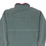 Mens Green Polyester Blend Jacket L Zip Casual Outerwear
